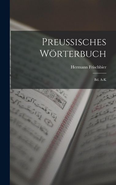 Produktbild: Preussisches W&ouml;rterbuch