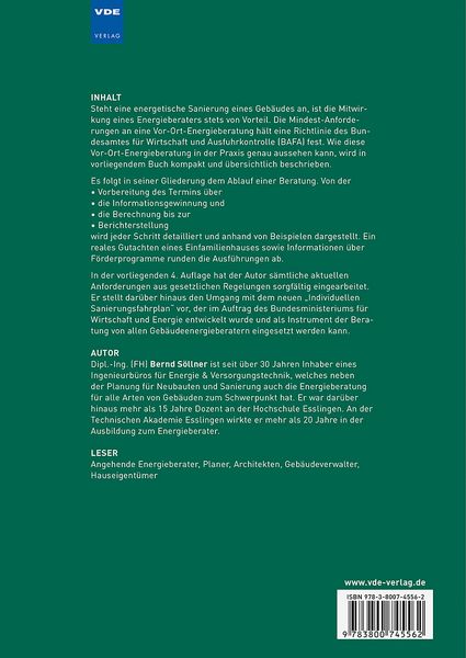 Produktbild: Die Vor-Ort-Energieberatung