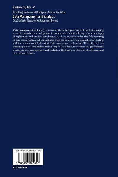 Produktbild: Data Management and Analysis