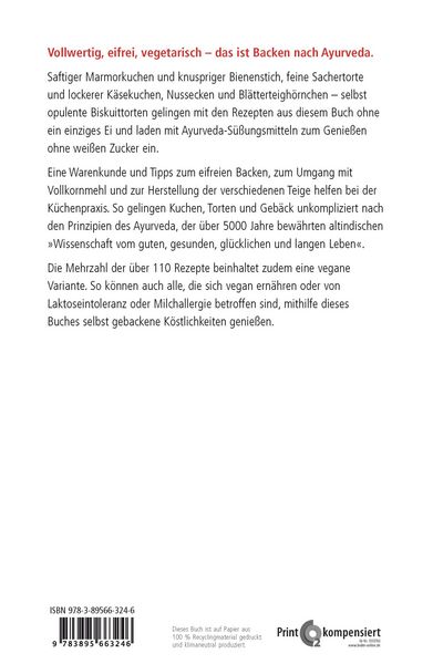 Produktbild: Backen nach Ayurveda - Kuchen, Torten & Geb&auml;ck