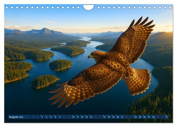 Produktbild: &Uuml;ber dem Vogelflug (Wandkalender 2026 DIN A4 quer), CALVENDO Monatskalender