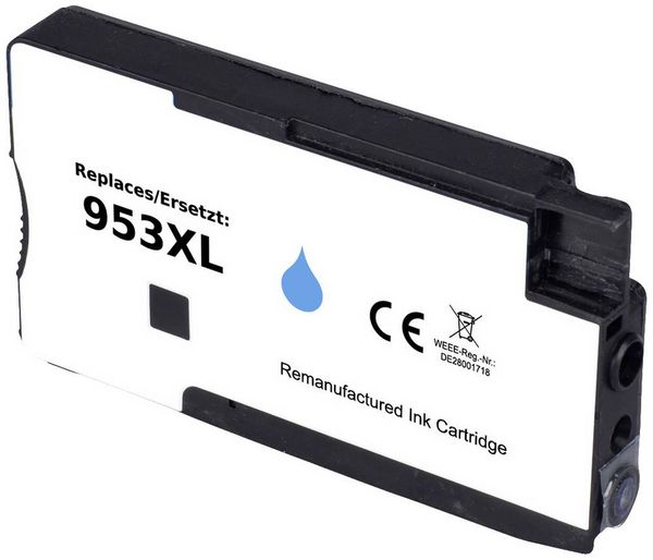 Produktbild: Renkforce Druckerpatrone ersetzt HP 953XL, F6U16AE Kompatibel Cyan RF-5655878