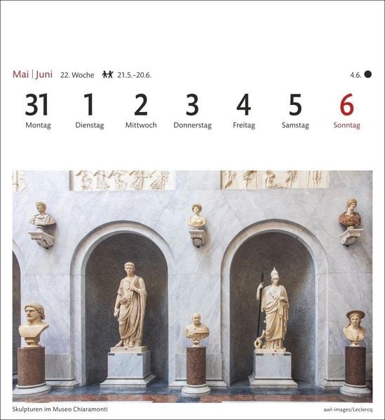 Produktbild: Rom Sehnsuchtskalender 2027 - Wochenkalender mit 53 Postkarten