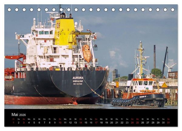 Produktbild: Hafenarbeiter (Tischkalender 2026 DIN A5 quer), CALVENDO Monatskalender