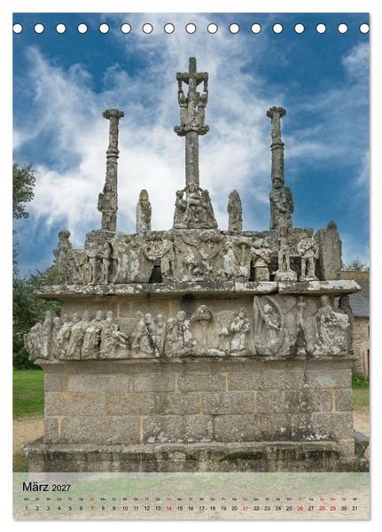 Produktbild: Kalvarien in der Bretagne (Tischkalender 2027 DIN A5 hoch), CALVENDO Monatskalender