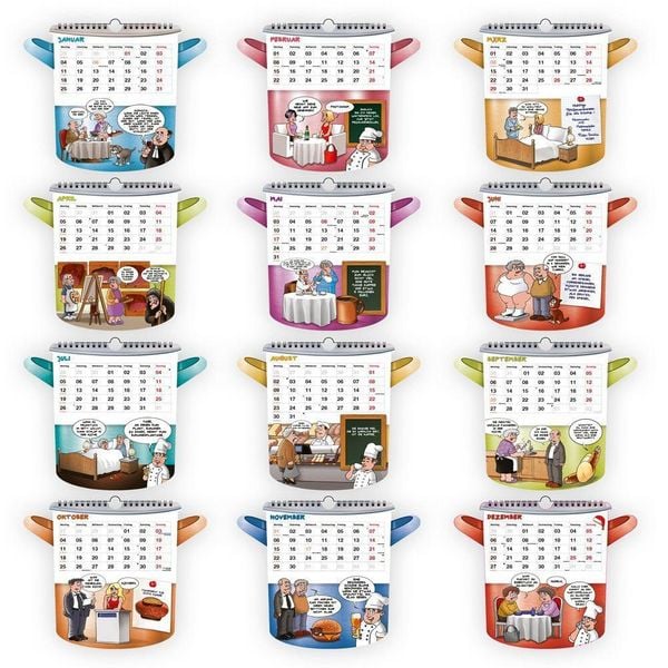 Produktbild: TR&Ouml;TSCH - Formkalender Der lustige K&uuml;chenkalender 2027