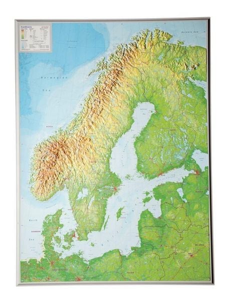 Produktbild: Markgraf, A: Relief Skandinavien 1:2.900.000