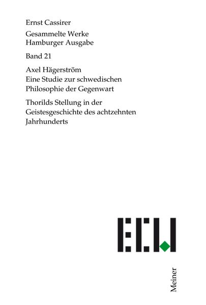 Produktbild: Axel H&auml;gerstr&ouml;m. Eine Studie zur schwedischen Philosophie der Gegenwart