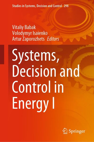 Produktbild: Systems, Decision and Control in Energy I