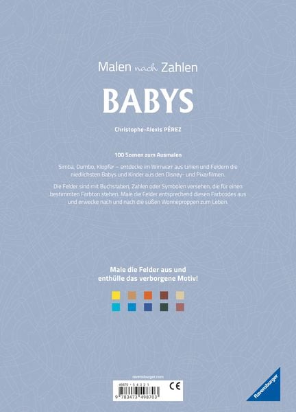 Produktbild: Disney Malen nach Zahlen: Babys