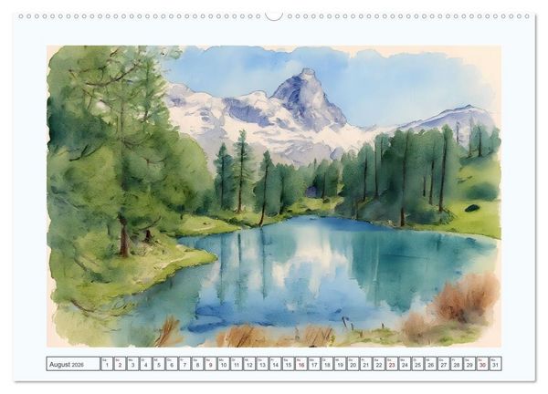 Produktbild: Traumreise durch die Schweiz (Wandkalender 2026 DIN A2 quer), CALVENDO Monatskalender