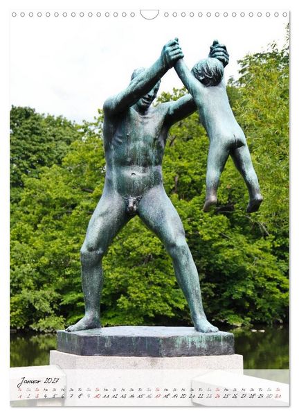 Produktbild: Vigeland (Wandkalender 2027 DIN A3 hoch), CALVENDO Monatskalender