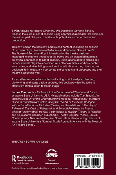 Produktbild: Script Analysis for Actors, Directors, and Designers