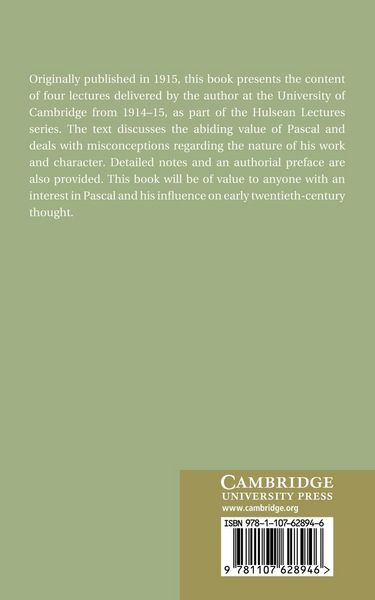 Produktbild: The Holiness of Pascal. H.F. Stewart