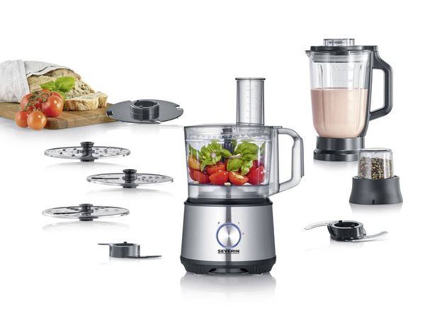 Produktbild: Severin KM 3892 K&uuml;chenmaschine 1200W Silber, Schwarz