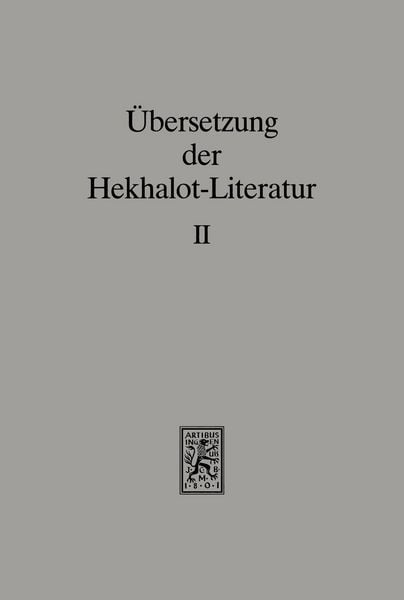 Produktbild: &Uuml;bersetzung der Hekhalot-Literatur