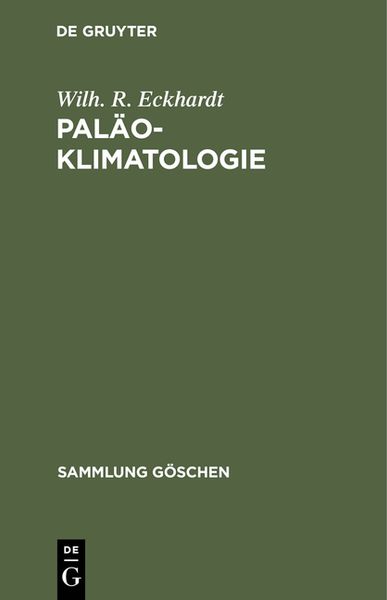 Produktbild: Pal&auml;oklimatologie