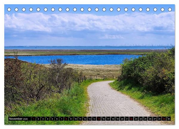 Produktbild: Langeoog - Sch&ouml;nste Insel Ostfrieslands (Tischkalender 2026 DIN A5 quer), CALVENDO Monatskalender