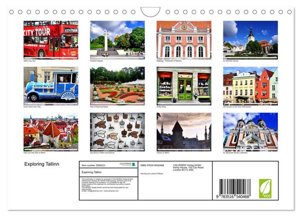 Produktbild: Exploring Tallinn (Wall Calendar 2026 DIN A4 landscape), CALVENDO 12 Month Wall Calendar