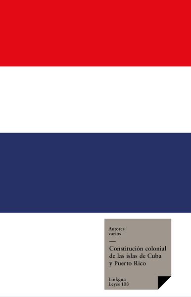 Produktbild: Constituci&oacute;n colonial de las islas de Cuba y Puerto Rico