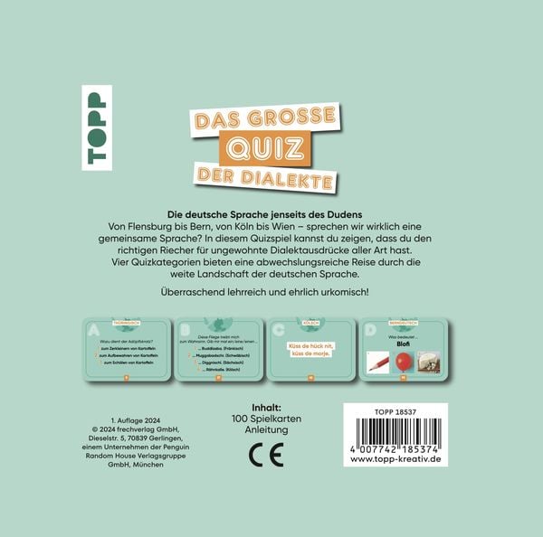 Produktbild: Das gro&szlig;e Quiz der Dialekte