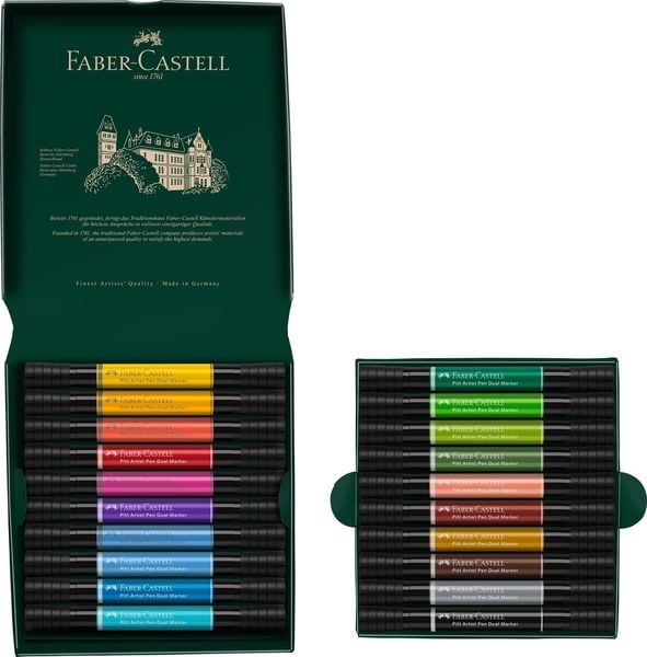 Produktbild: Faber-Castell Tuschestifte Pitt Artist Pen Dual Markers, 20er Set