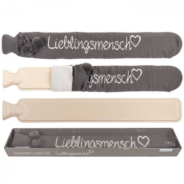 Produktbild: Schlauch-Waermflasche, Lieblingsmensch,