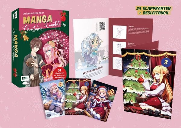 Produktbild: Adventskalender-Kartenset: Manga Christmas Countdown