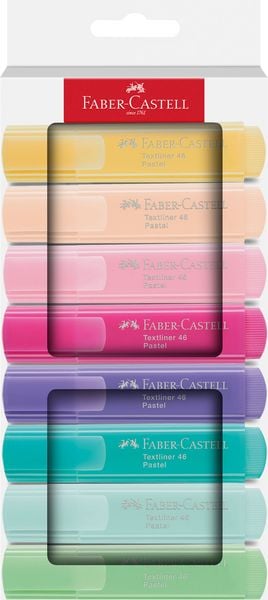 Produktbild: Faber-Castell Textmarker TL 46 Pastell 8er Kartonetui