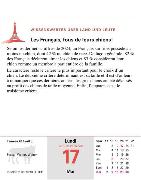 Produktbild: Franz&ouml;sisch Sprachkalender 2027 - Franz&ouml;sisch lernen leicht gemacht - Tagesabrei&szlig;kalender