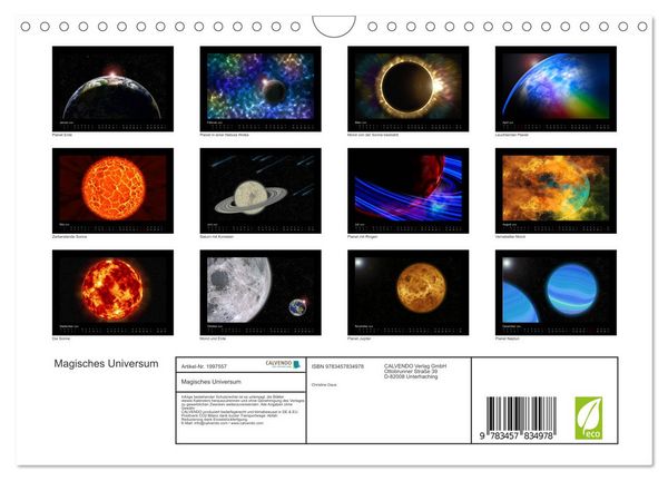 Produktbild: Magisches Universum (Wandkalender 2026 DIN A4 quer), CALVENDO Monatskalender