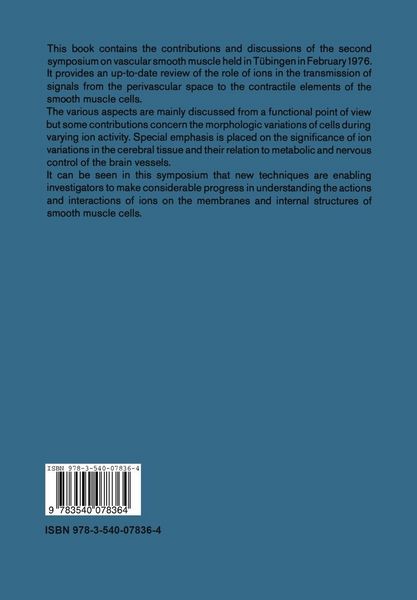 Produktbild: Ionic Actions on Vascular Smooth Muscle