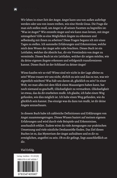 Produktbild: Das Buch der Angst