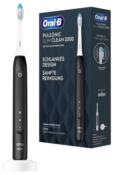 Produktbild: Oral-B Pulsonic Slim Clean 2000 Black 396208 Elektrische Zahnb&uuml;rste Schwarz