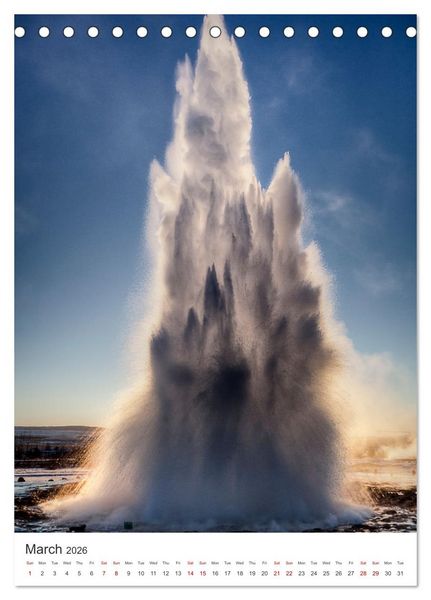 Produktbild: Magic of Iceland - nature photography (Desk Calendar 2026 DIN A5 portrait), CALVENDO 12 Month DeskCalendar
