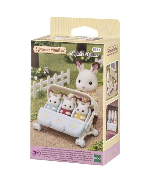 Sylvanian Families 5533 - Drillings-Kinderwagen