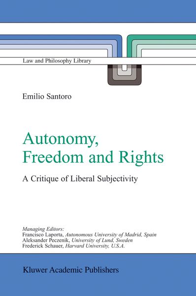 Produktbild: Autonomy, Freedom and Rights