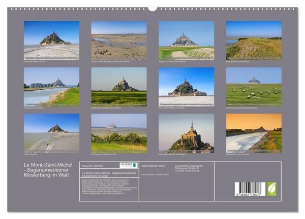 Produktbild: Le Mont-Saint-Michel - Sagenumwobener Klosterberg im Watt (hochwertiger Premium Wandkalender 2026 DIN A2 quer), Kunstdruck in Hochglanz