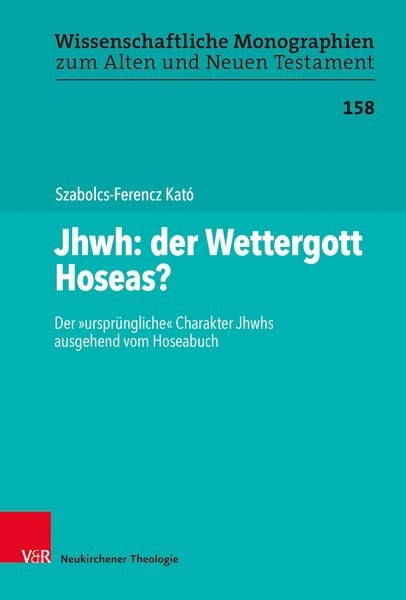 Produktbild: Jhwh: der Wettergott Hoseas?