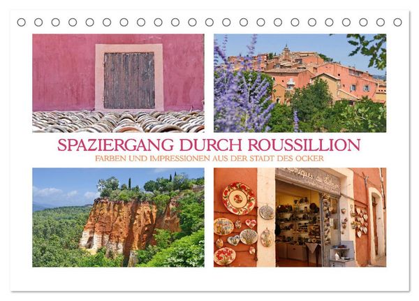 Produktbild: Spaziergang durch Roussillon (Tischkalender 2026 DIN A5 quer), CALVENDO Monatskalender