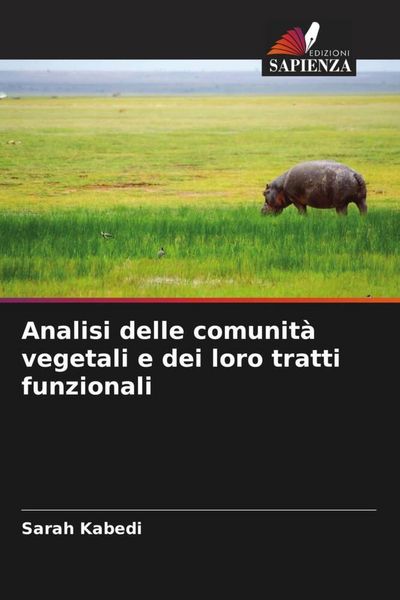 Produktbild: Analisi delle comunit&agrave; vegetali e dei loro tratti funzionali