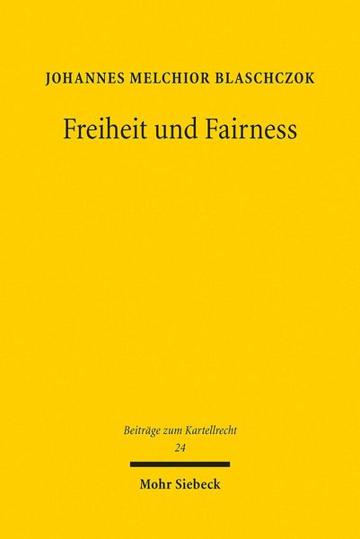 Produktbild: Freiheit und Fairness