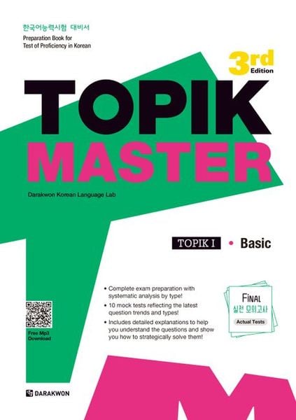 Topik Master Final - Topik I Basic, Set von Darakwon Korean Language Lab, Korean Book Services, 978-89-277-3310-2