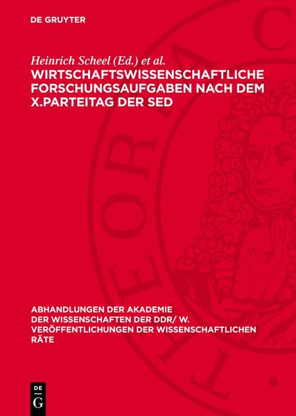 Produktbild: Wirtschaftswissenschaftliche Forschungsaufgaben nach dem X.Parteitag der SED