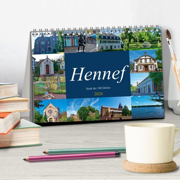 Produktbild: Hennef - Stadt der 100 D&ouml;rfer (Tischkalender 2026 DIN A5 quer), CALVENDO Monatskalender
