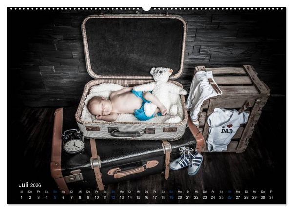 Produktbild: Baby - s&uuml;&szlig;e Tr&auml;ume (Wandkalender 2026 DIN A2 quer), CALVENDO Monatskalender