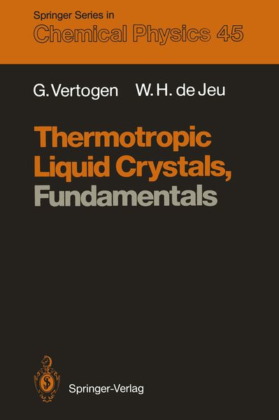 Produktbild: Thermotropic Liquid Crystals, Fundamentals