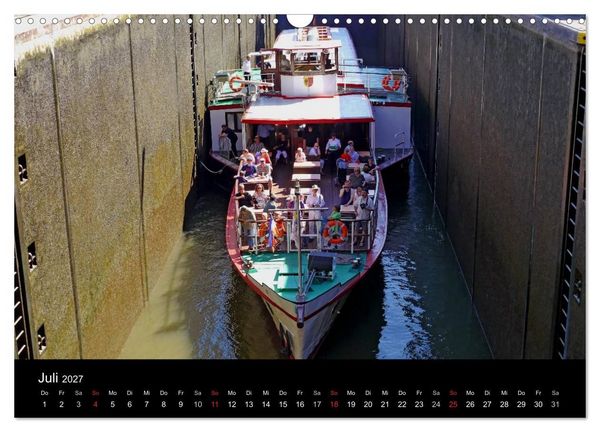 Produktbild: Binnenschiff Ahoi! (Wandkalender 2027 DIN A3 quer), CALVENDO Monatskalender