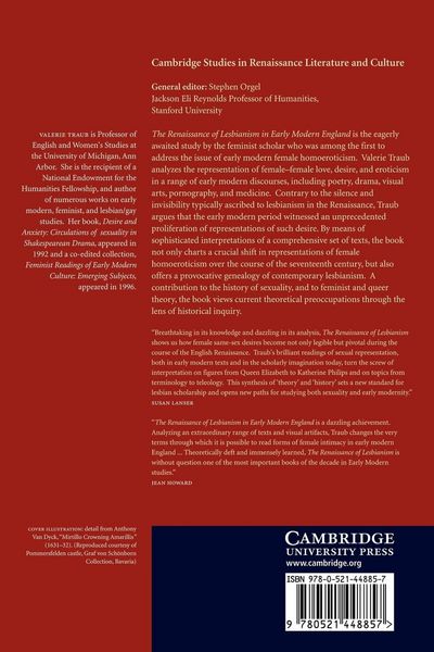 Produktbild: The Renaissance of Lesbianism in Early Modern England