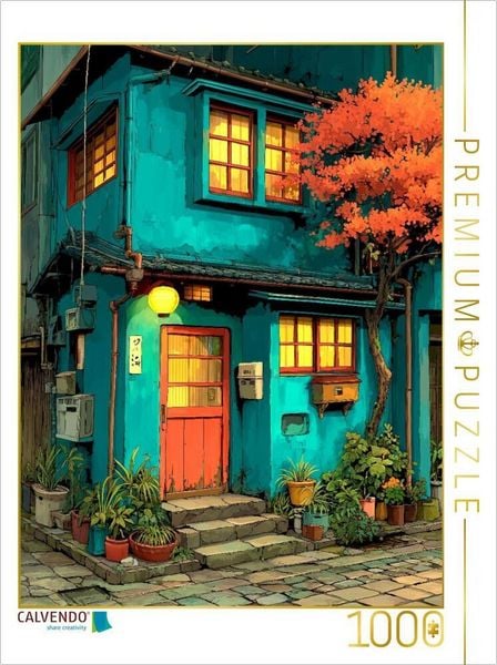 CALVENDO Puzzle Kleine Gasse in Tokio | 1000 Teile Lege-Größe 64x48cm Foto-Puzzle für glückliche Stunden